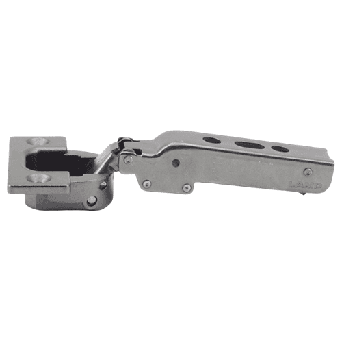 93° Opening Steel Standard Euro Hinge, Free Swinging, 1" Overlay, Black Nickel Alt 2 - Image