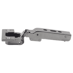 93° Opening Steel Standard Euro Hinge, Free Swinging, 1" Overlay, Black Nickel Alt 2 - Image