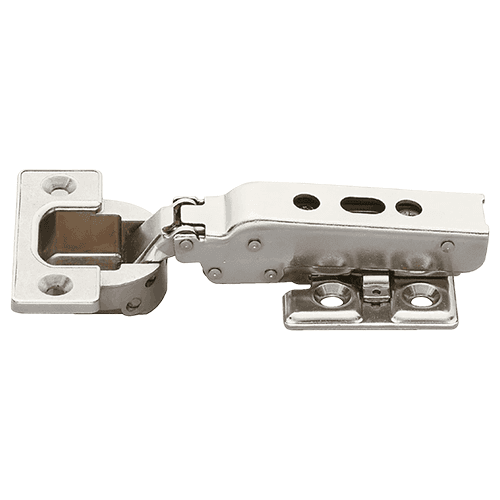 93° Opening Standard Euro Hinge, Free Swinging, 1" Overlay, Nickel Alt 1 - Image