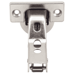 93° Opening Standard Euro Hinge, Self Closing, Steel, Zinc Alloy, Nickel, Screw-On Alt 1 - Image