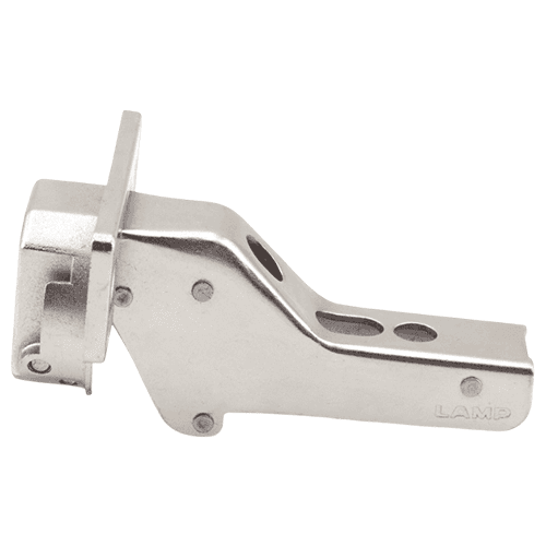 93° Opening Standard Euro Hinge, Self Closing, Steel, Zinc Alloy, Nickel, Screw-On Alt 4 - Image