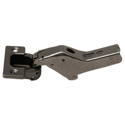 93° Opening Standard Euro Hinge, Self Closing, Black Nickel, Inset Main - Image
