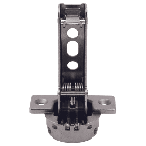 93° Opening Standard Euro Hinge, Self Closing, 5/8" Overlay, Black Nicke, Screw-On Alt 9 - Image