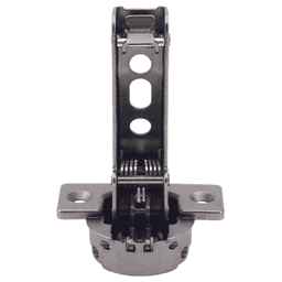 93° Opening Standard Euro Hinge, Self Closing, 5/8" Overlay, Black Nicke, Screw-On Alt 9 - Image