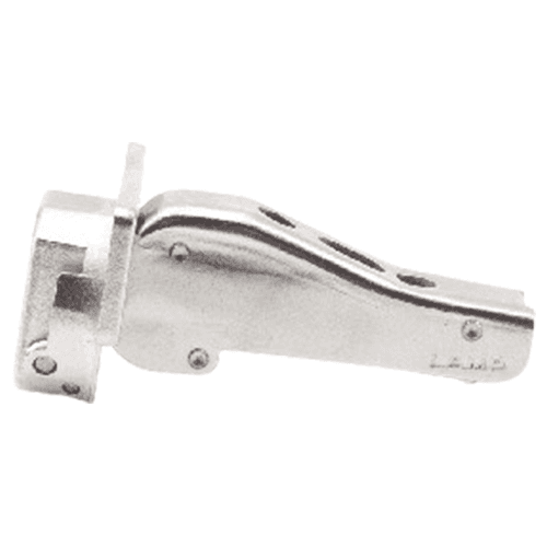 93° Opening Standard Euro Hinge, Self Closing, 5/8" Overlay, Nickel, Screw-On Alt 4 - Image