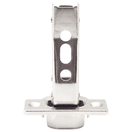 93° Opening Standard Euro Hinge, Self Closing, 5/8" Overlay, Nickel, Screw-On Alt 6 - Image