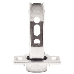 93° Opening Standard Euro Hinge, Self Closing, 5/8" Overlay, Nickel, Screw-On Alt 6 - Image