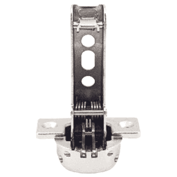 93° Opening Standard Euro Hinge, Self Closing, 5/8" Overlay, Nickel, Screw-On Alt 8 - Image