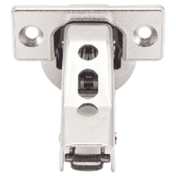 93° Opening Standard Euro Hinge, Self Closing, 5/8" Overlay, Nickel, Screw-On Alt 9 - Image