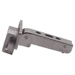 93° Opening Standard Euro Hinge, Self Closing, 1" Overlay, Black Nickel Alt 4 - Image