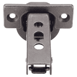 93° Opening Standard Euro Hinge, Self Closing, 1" Overlay, Black Nickel Alt 7 - Image