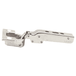 93° Opening Standard Euro Hinge, Self Closing, 1" Overlay, Nickel Alt 3 - Image