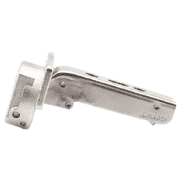 93° Opening Standard Euro Hinge, Self Closing, 1" Overlay, Nickel Alt 4 - Image