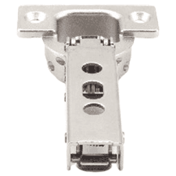 93° Opening Standard Euro Hinge, Self Closing, 1" Overlay, Nickel Alt 5 - Image