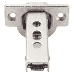 93° Opening Standard Euro Hinge, Self Closing, 1" Overlay, Nickel Alt 6 - Image