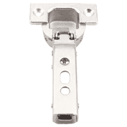 93° Opening Standard Euro Hinge, Self Closing, 1" Overlay, Nickel Alt 7 - Image