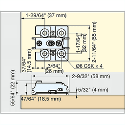 22mm Mounting Plate for J95 Alt 2 - Image