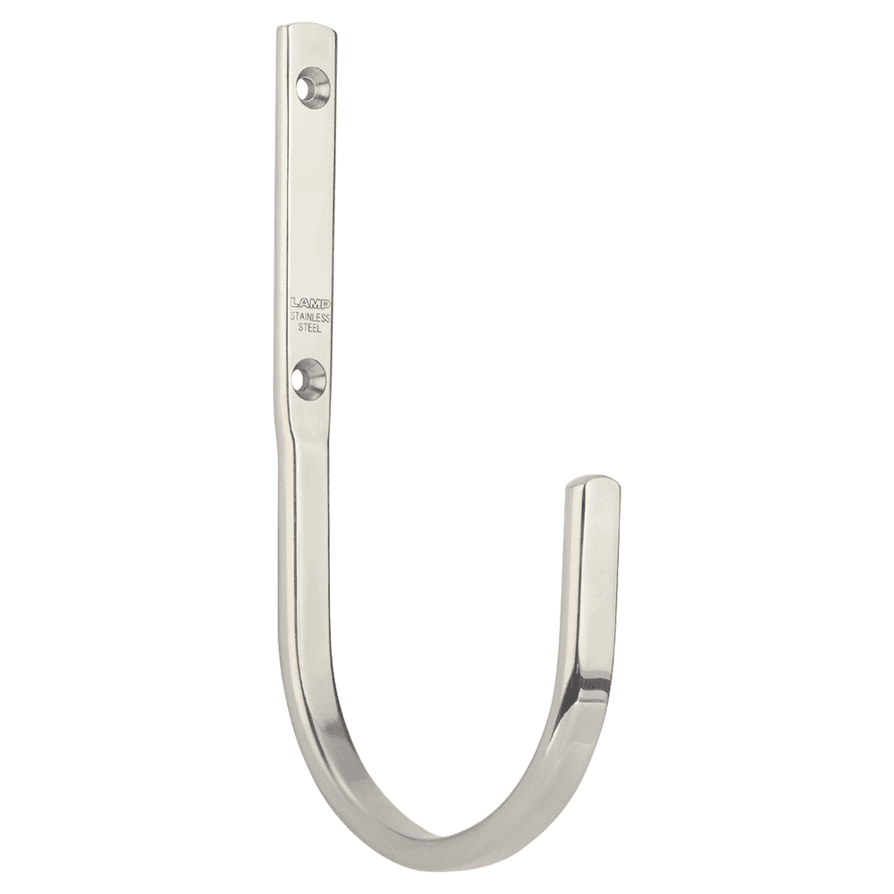 200mm Stainless Steel J-Hook, Mirror Alt 3 - Image