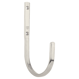 200mm Stainless Steel J-Hook, Mirror Alt 3 - Image