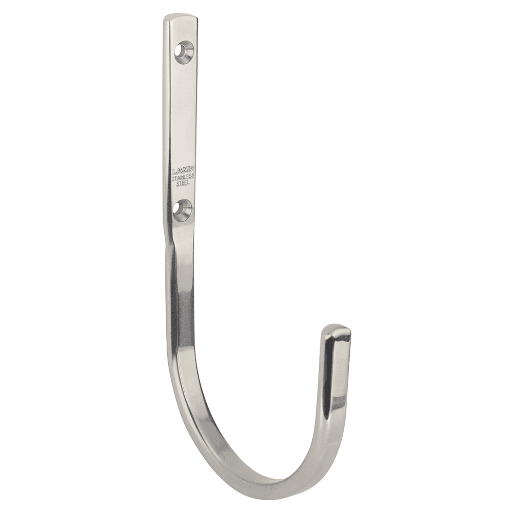 200mm Stainless Steel J-Hook, Mirror Alt 5 - Image