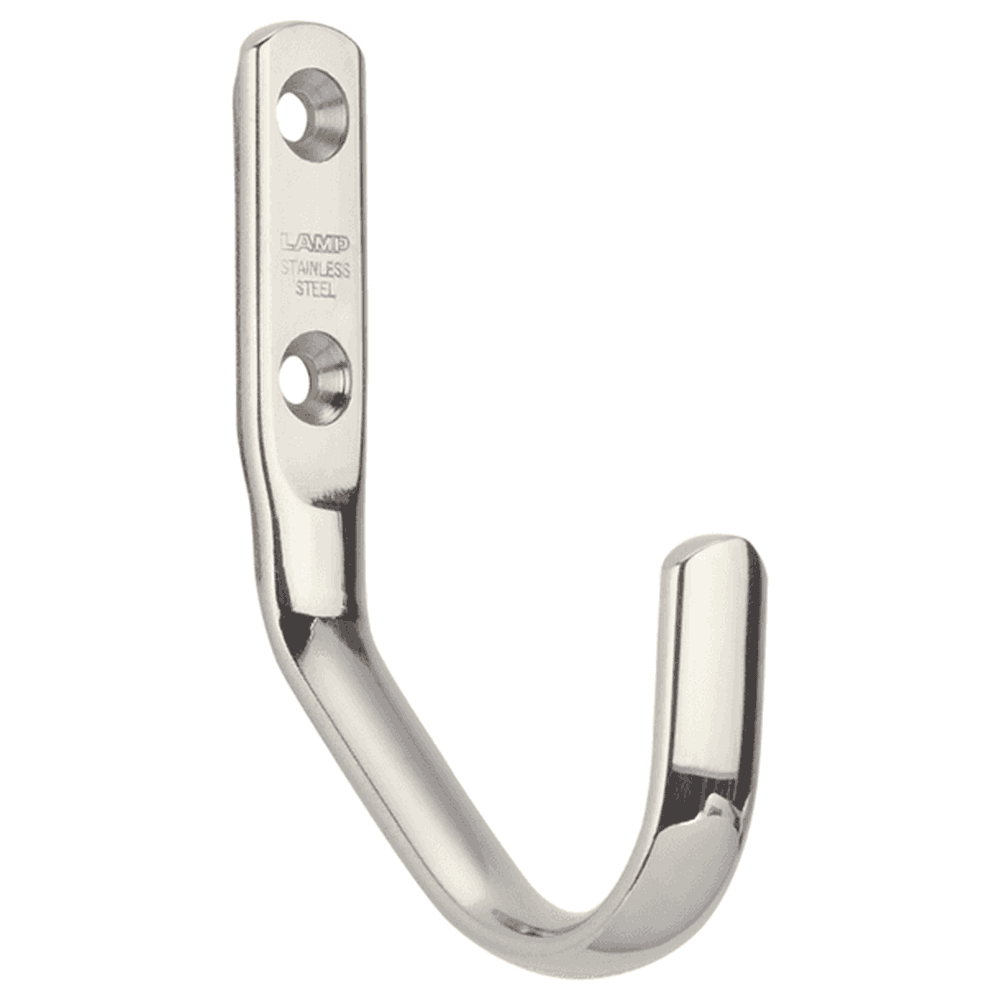 74mm Stainless Steel Hook, Mirror Alt 1 - Image