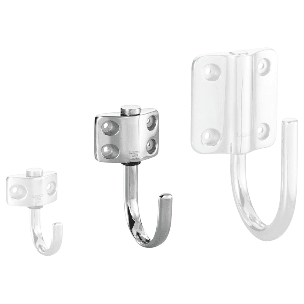 110mm Stainless Steel Hook, Polished Alt 1 - Image