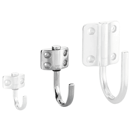 110mm Stainless Steel Hook, Polished Alt 1 - Image