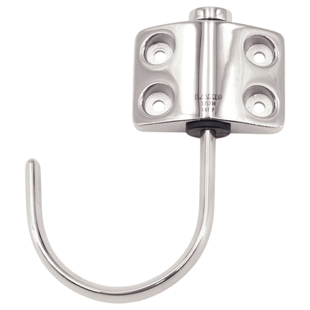 110mm Stainless Steel Hook, Polished Alt 6 - Image
