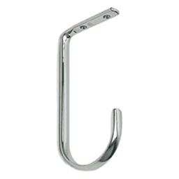 180mm Stainless Steel Hook, Mirror Alt 4 - Image