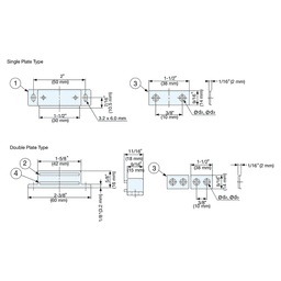 MC-KL-S 50mm Magnetic Catch, White Alt 4 - Image