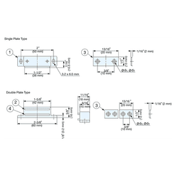 50mm Magnetic Catch, White Alt 4 - Image