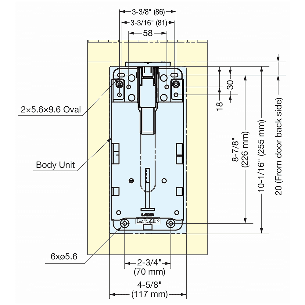 9-15/16" Heavy Duty Lift Assist Damper, Nickel/Brown Alt 4 - Image