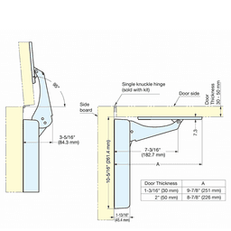 9-7/8" Heavy Duty Lift Assist Damper, Nickel Plating Alt 5 - Image