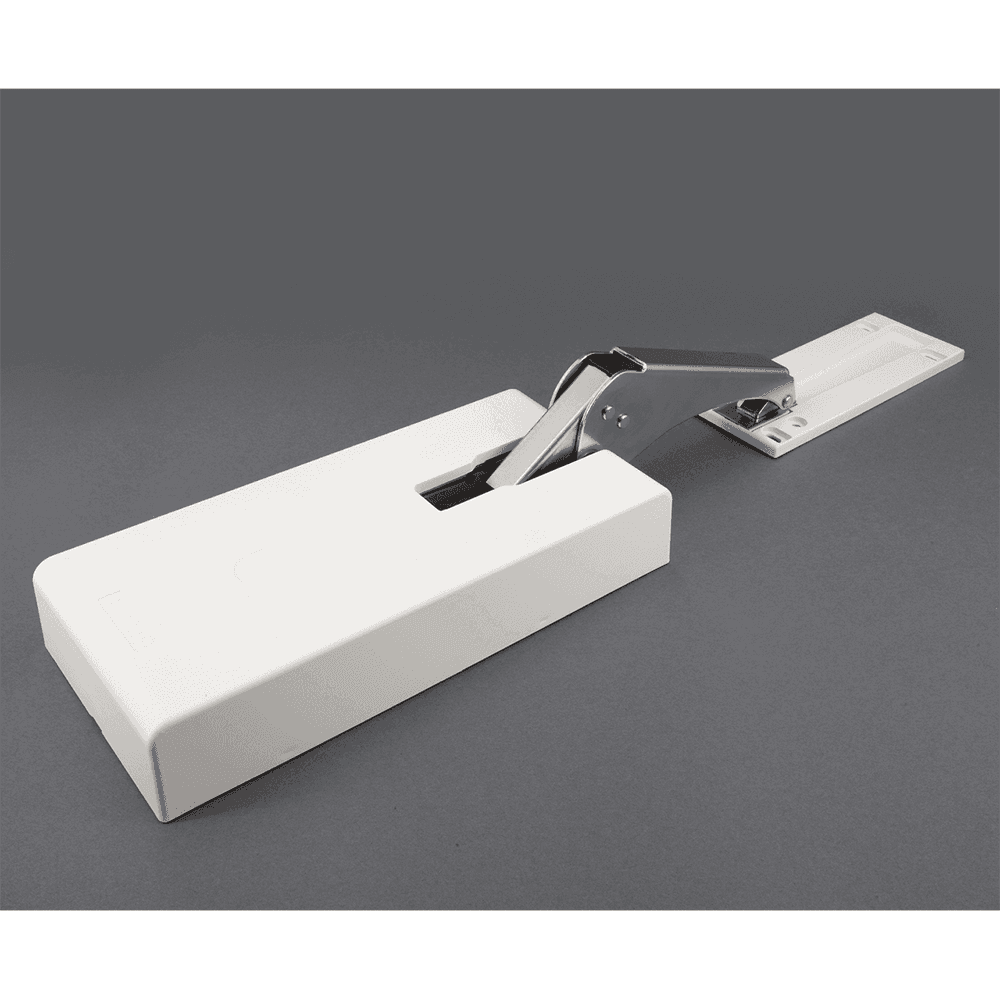 9-7/8" Heavy Duty Lift Assist Damper, Nickel, White Alt 1 - Image