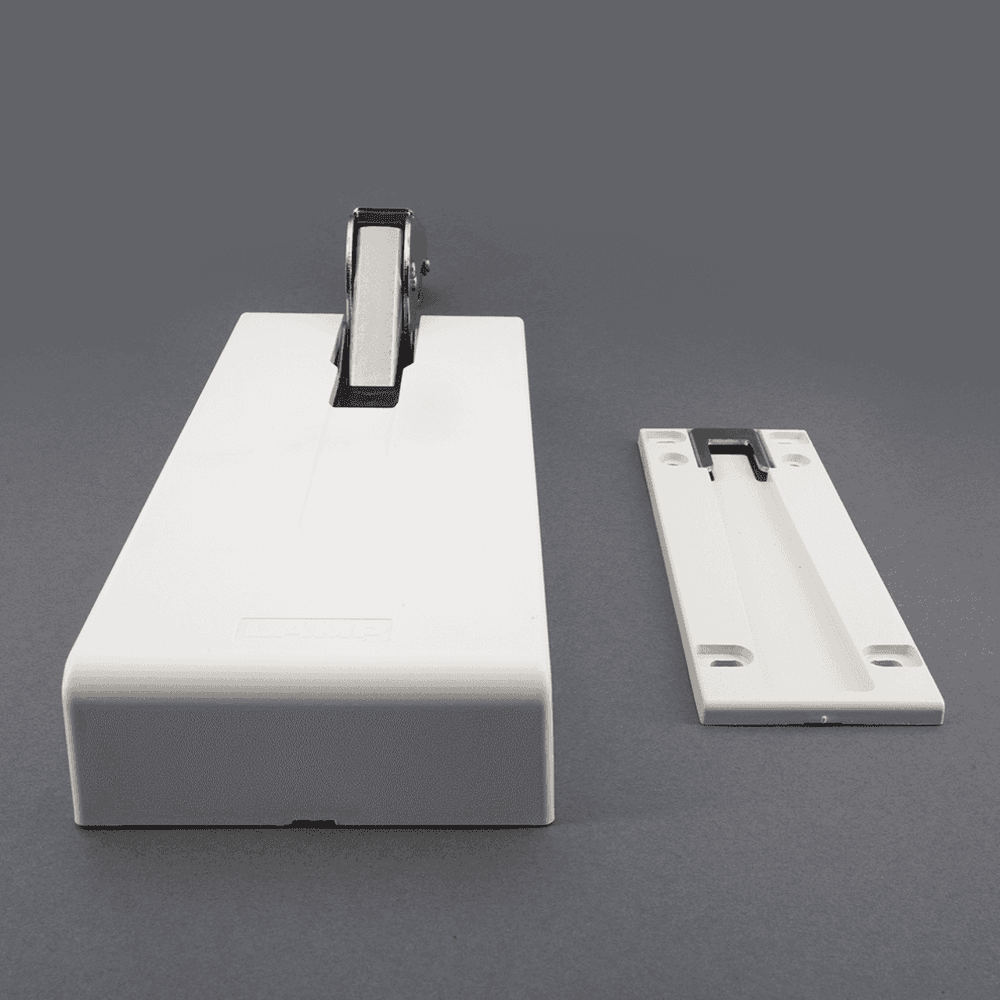 9-7/8" Heavy Duty Lift Assist Damper, Nickel, White Alt 2 - Image