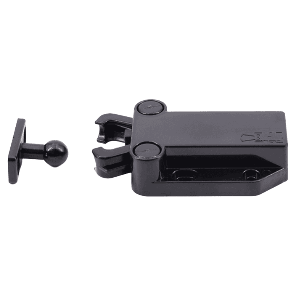 40mm Non-Magnetic Latch with Fixed Strike, Black Alt 10 - Image