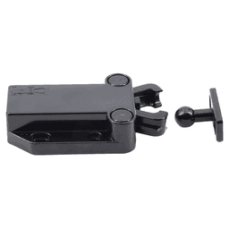 40mm Non-Magnetic Latch with Fixed Strike, Black Alt 12 - Image