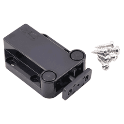 40mm Non-Magnetic Latch with Fixed Strike, Black Alt 2 - Image