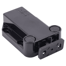 40mm Non-Magnetic Latch with Fixed Strike, Black Alt 4 - Image