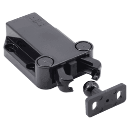 40mm Non-Magnetic Latch with Fixed Strike, Black Alt 5 - Image
