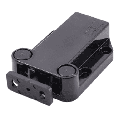 40mm Non-Magnetic Latch with Fixed Strike, Black Alt 6 - Image