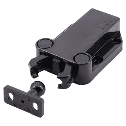 40mm Non-Magnetic Latch with Fixed Strike, Black Alt 7 - Image