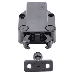 40mm Non-Magnetic Latch with Fixed Strike, Black Alt 9 - Image