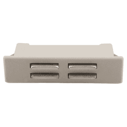 Snap-In Magnetic Catch, White Alt 1 - Image