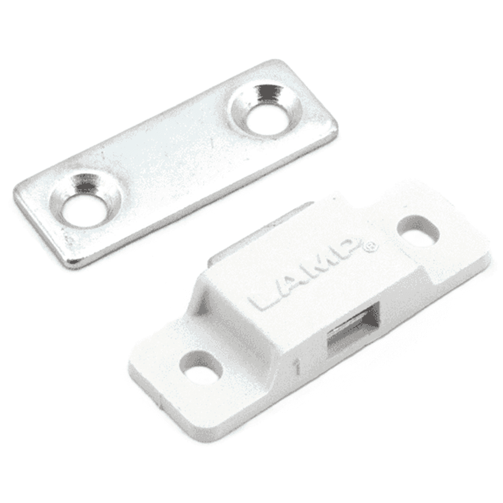 25mm Mini Magnetic Catch/Strike, White Alt 5 - Image