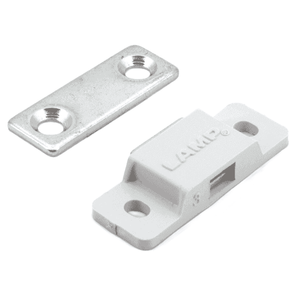25mm Mini Magnetic Catch/Strike, White Alt 6 - Image