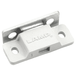 25mm Mini Magnetic Catch/Strike, White Main - Image
