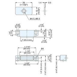 36mm Magnetic Catch, Black Alt 1 - Image