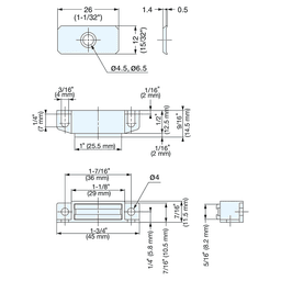 36mm Magnetic Catch, White Alt 4 - Image