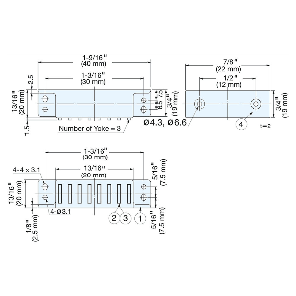 30mm Heavy Duty Magnetic Catch, Nickel Alt 1 - Image